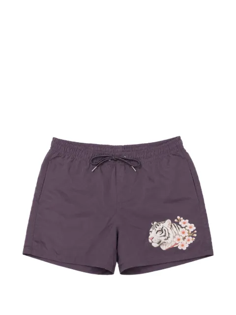 Melt tiger-print drawstring swim shorts
