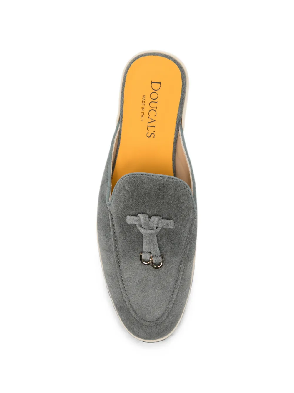 Doucal's tassel suede mules Grijs