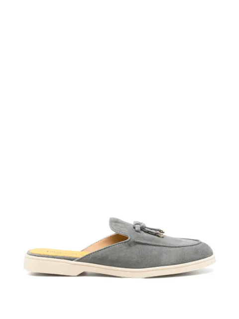 Doucal's tassel suede mules