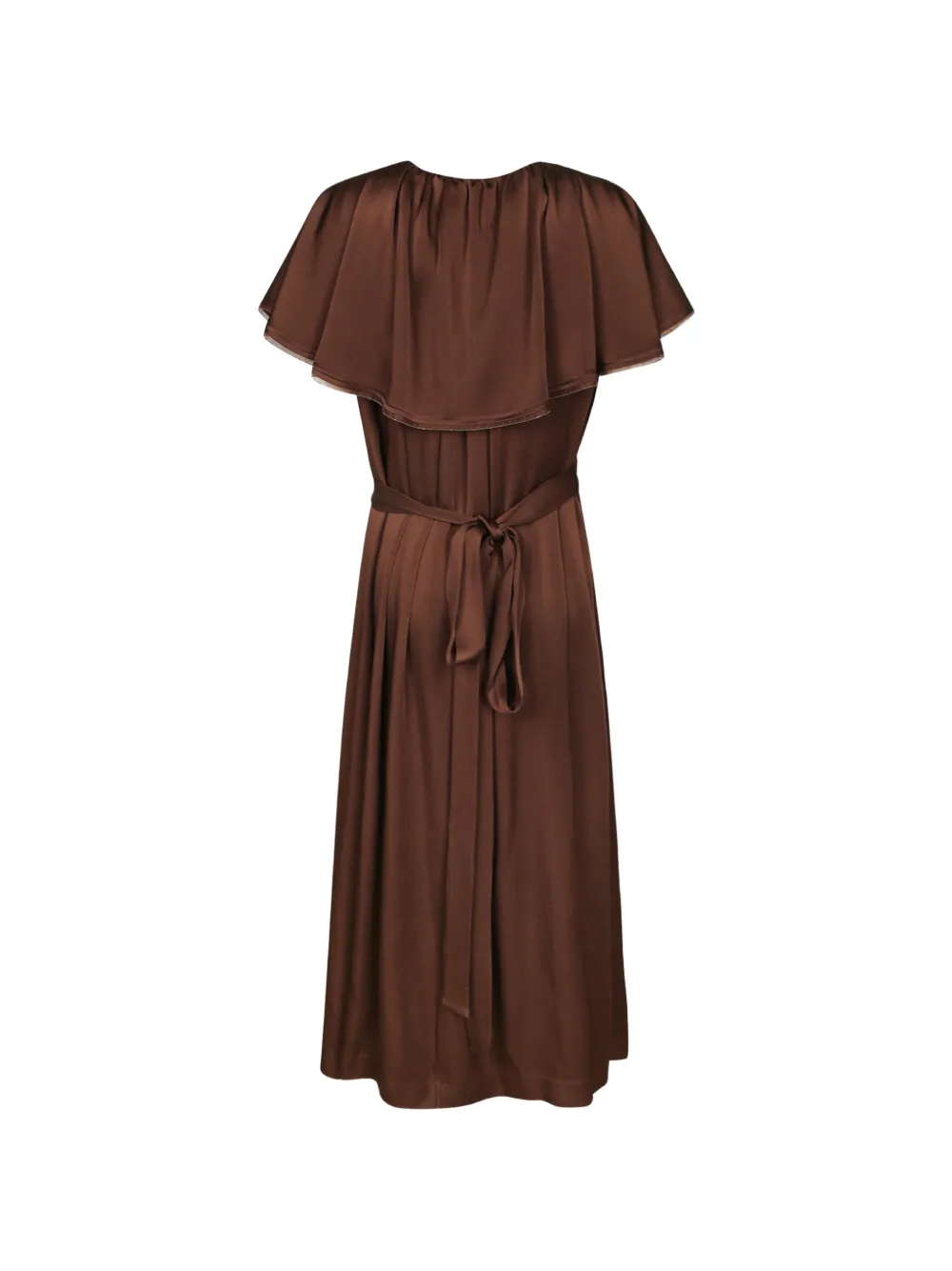 Fabiana Filippi Midi-jurk met gesmockte taille Bruin