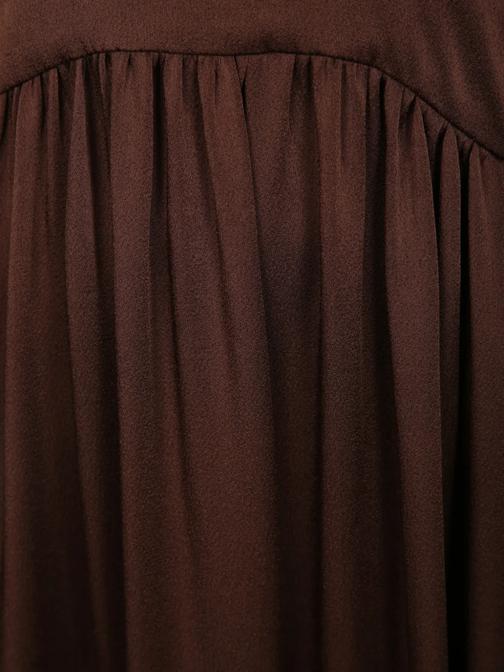 Fabiana Filippi Midi-jurk met gesmockte taille Bruin