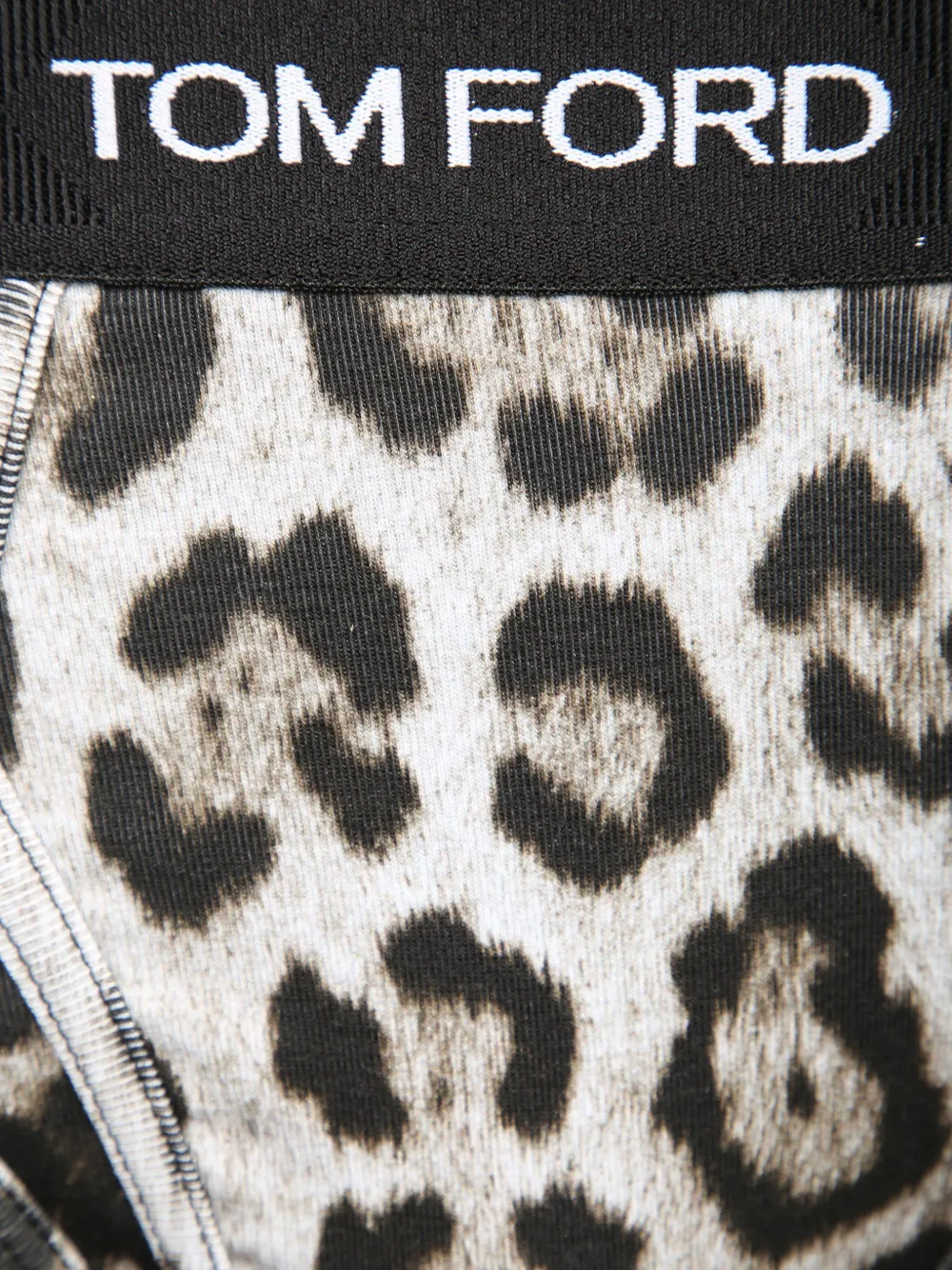 TOM FORD leopard-print slip briefs Wit