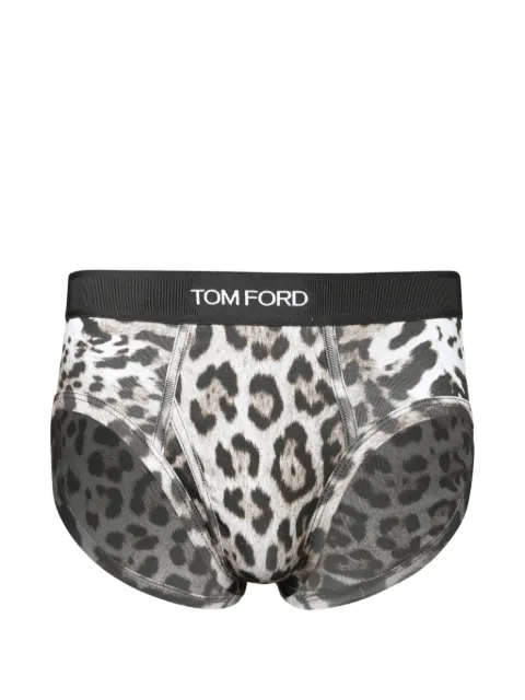 TOM FORD leopard-print slip briefs