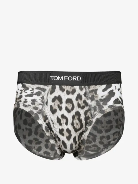 TOM FORD calzones con estampado de leopardo