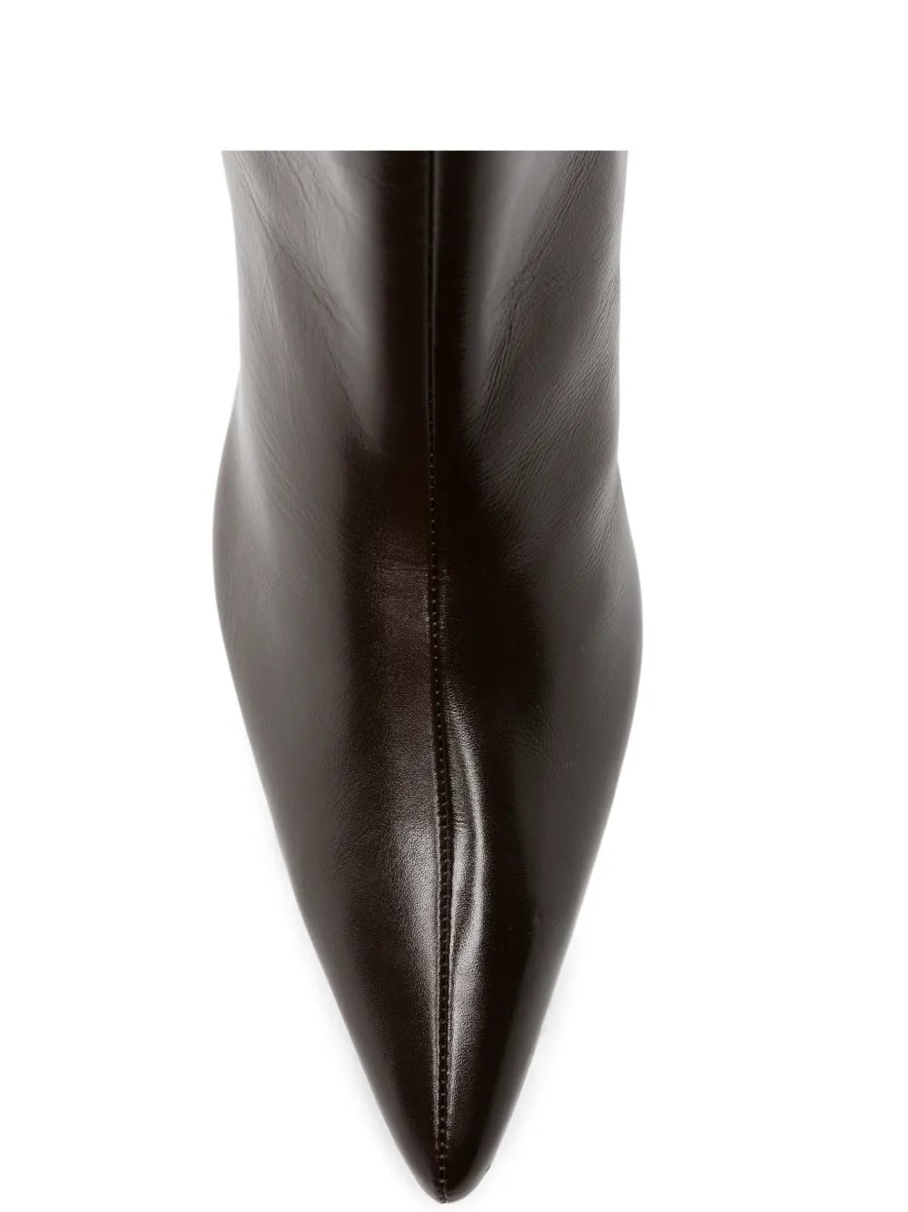 KHAITE Sybil pointed-toe ankle boots Bruin