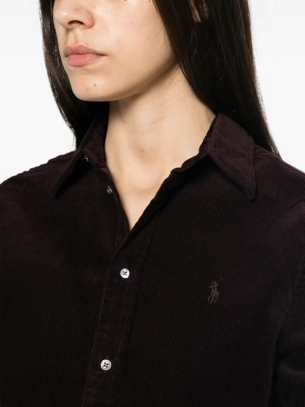 Polo Ralph Lauren corduroy long-sleeve shirt Paars