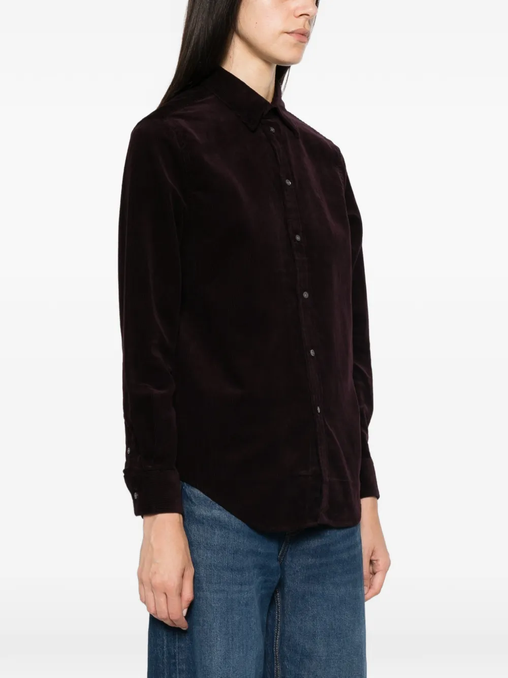 Polo Ralph Lauren corduroy long-sleeve shirt Paars
