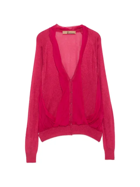 John Galliano Pre-Owned 2000s draped V-neck cardigan