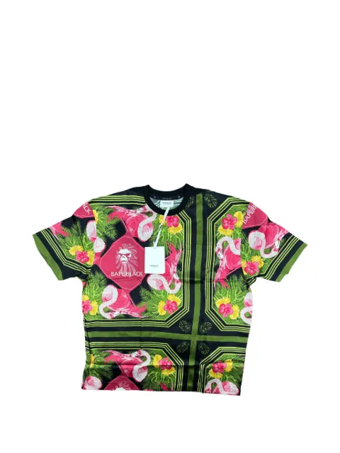 BAPE BLACK *A BATHING APE® flamingo-print T-shirt