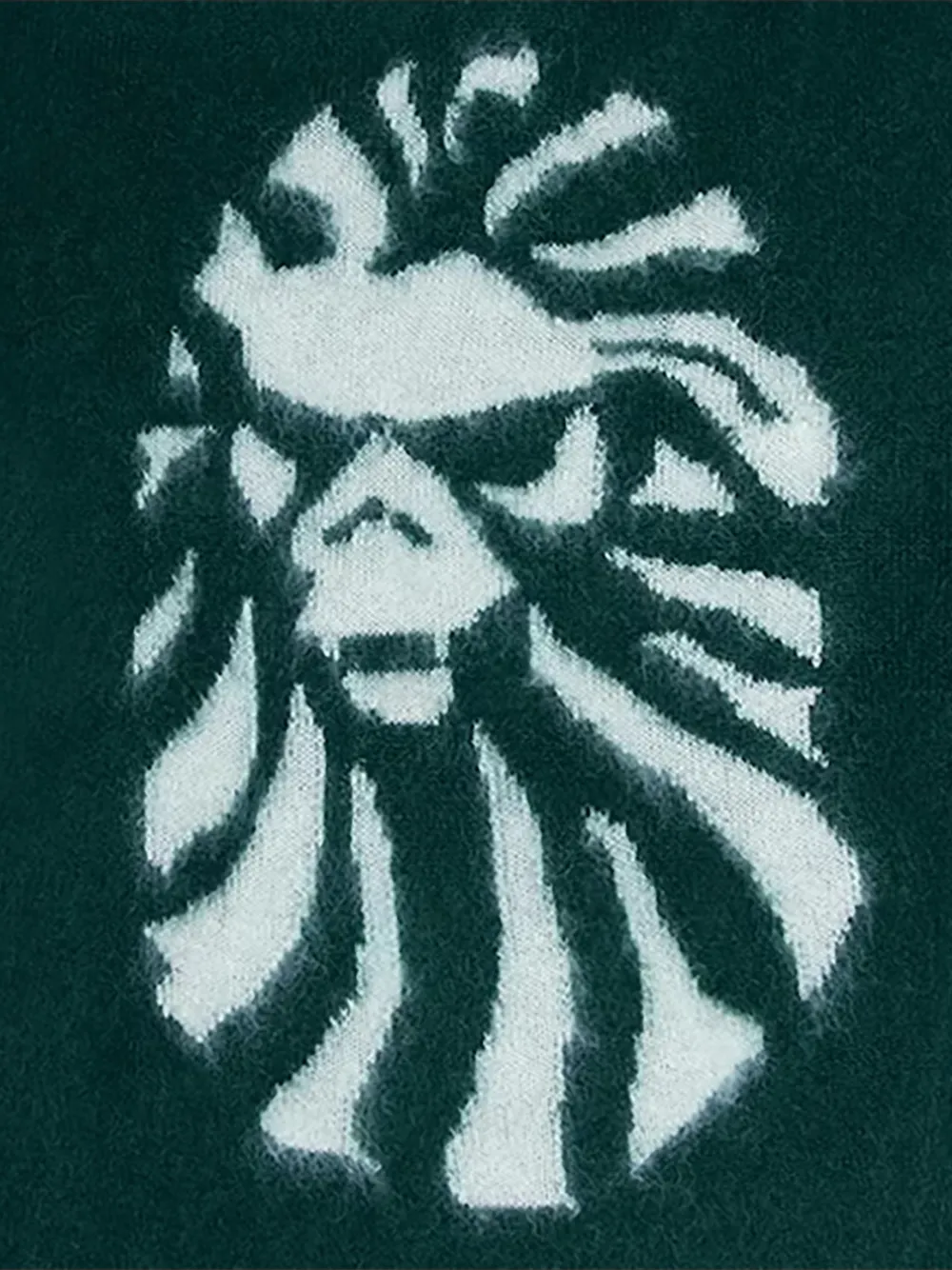 BAPE BLACK *A BATHING APE Trui met gerafelde zoom Groen