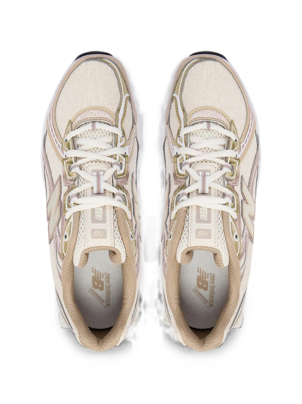 New Balance 740 lace-panelled sneakers Beige