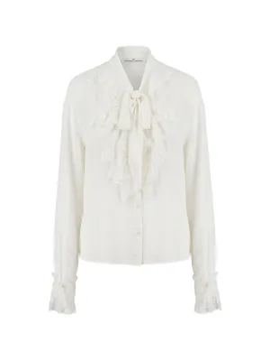 Ermanno Scervino レースインサート シャツ | ホワイト | FARFETCH JP