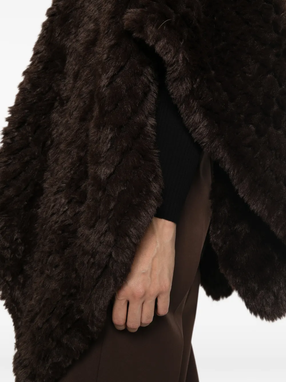 PINKO faux-fur cape Bruin
