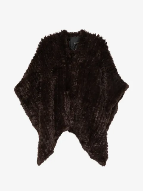 PINKO cape en fourrure artificielle