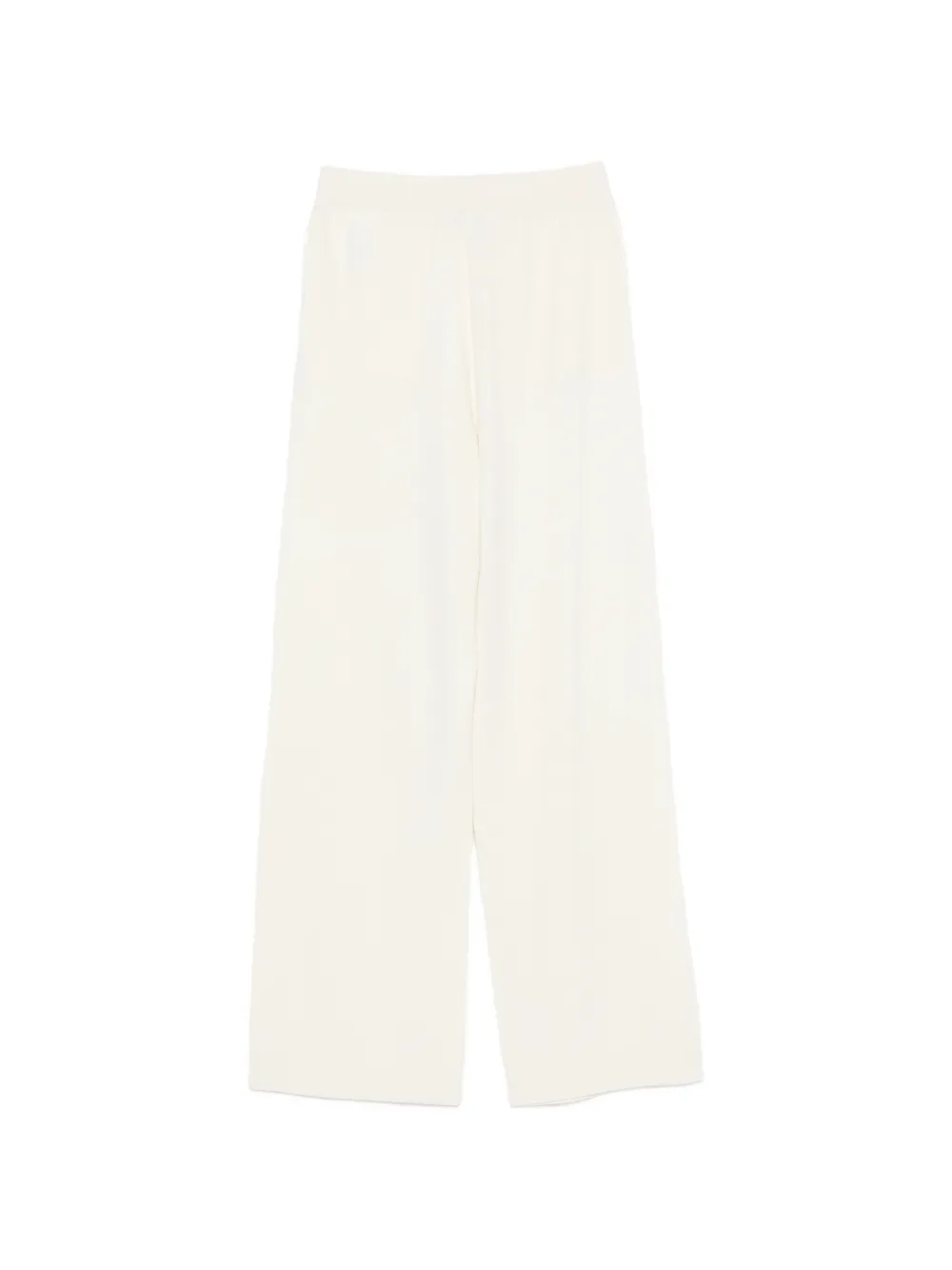 Malo Broek met elastische tailleband Wit