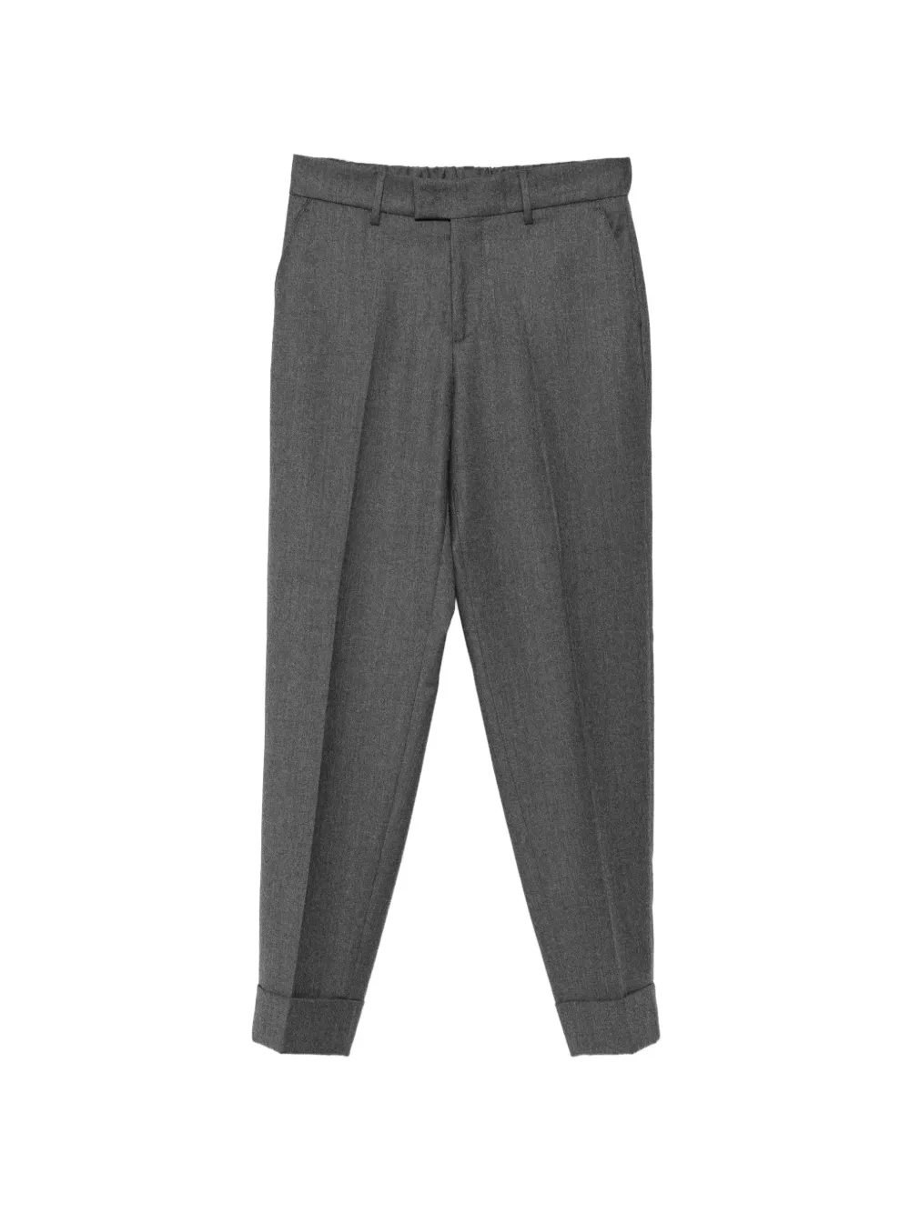 Berwich Alice pressed-crease turn-up trousers - Grigio