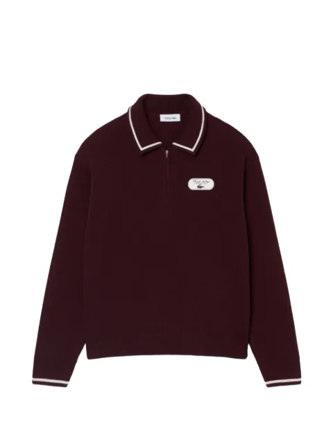 Lacoste zipped polo shirt
