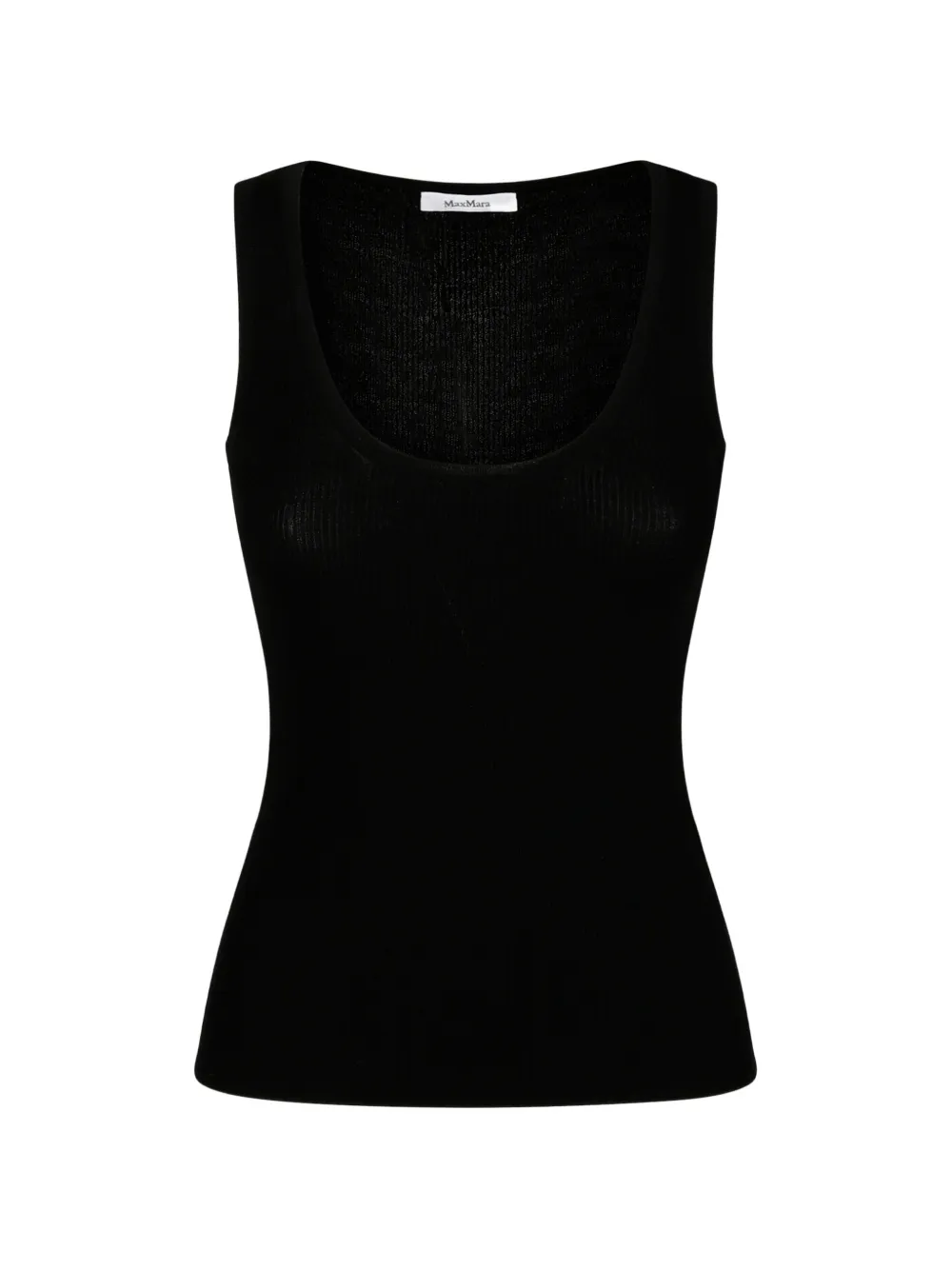 Max Mara ribbed-knit top - Schwarz