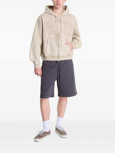 PATTA logo-appliqué zip-up hoodie