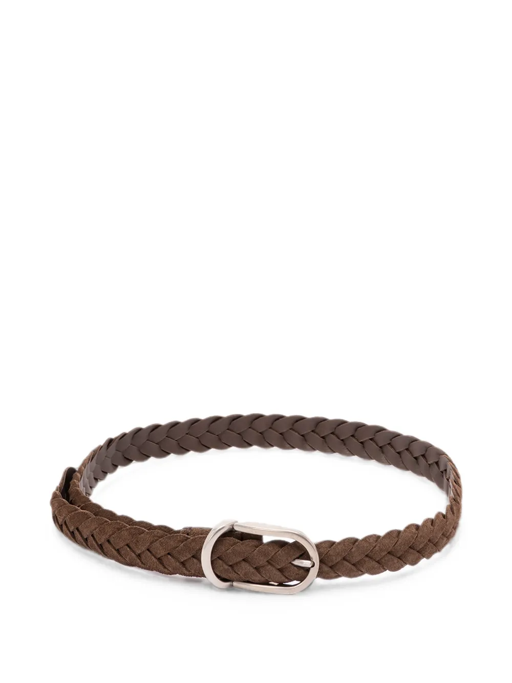 Brunello Cucinelli braided suede belt - Brown