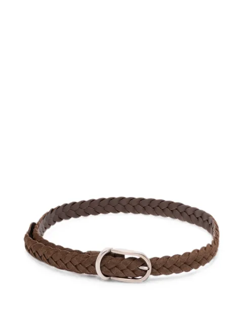Brunello Cucinelli braided suede belt