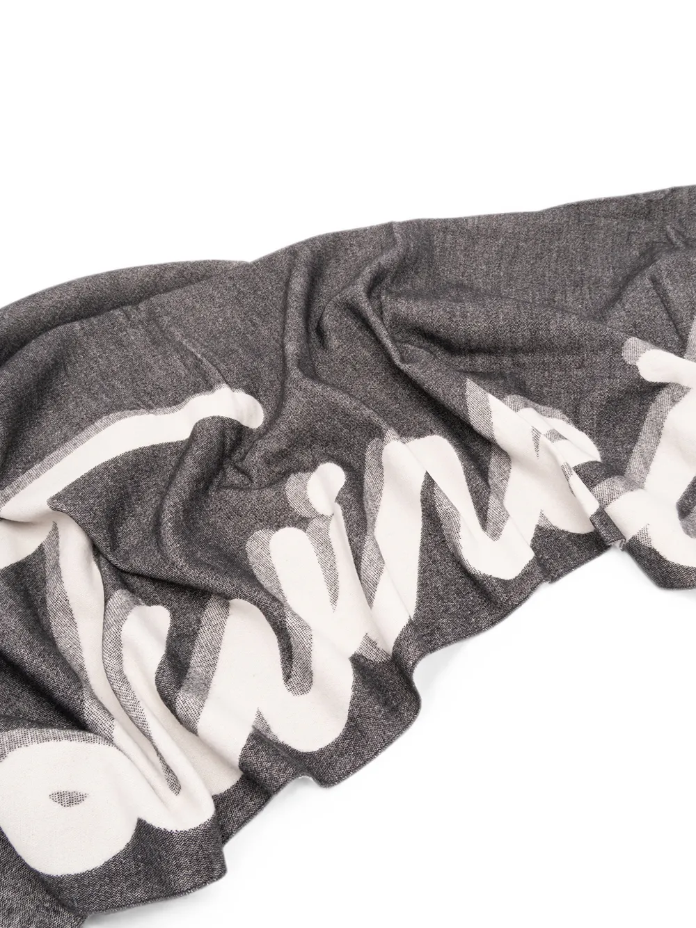 TWINSET Sjaal met logo-intarsia Zwart