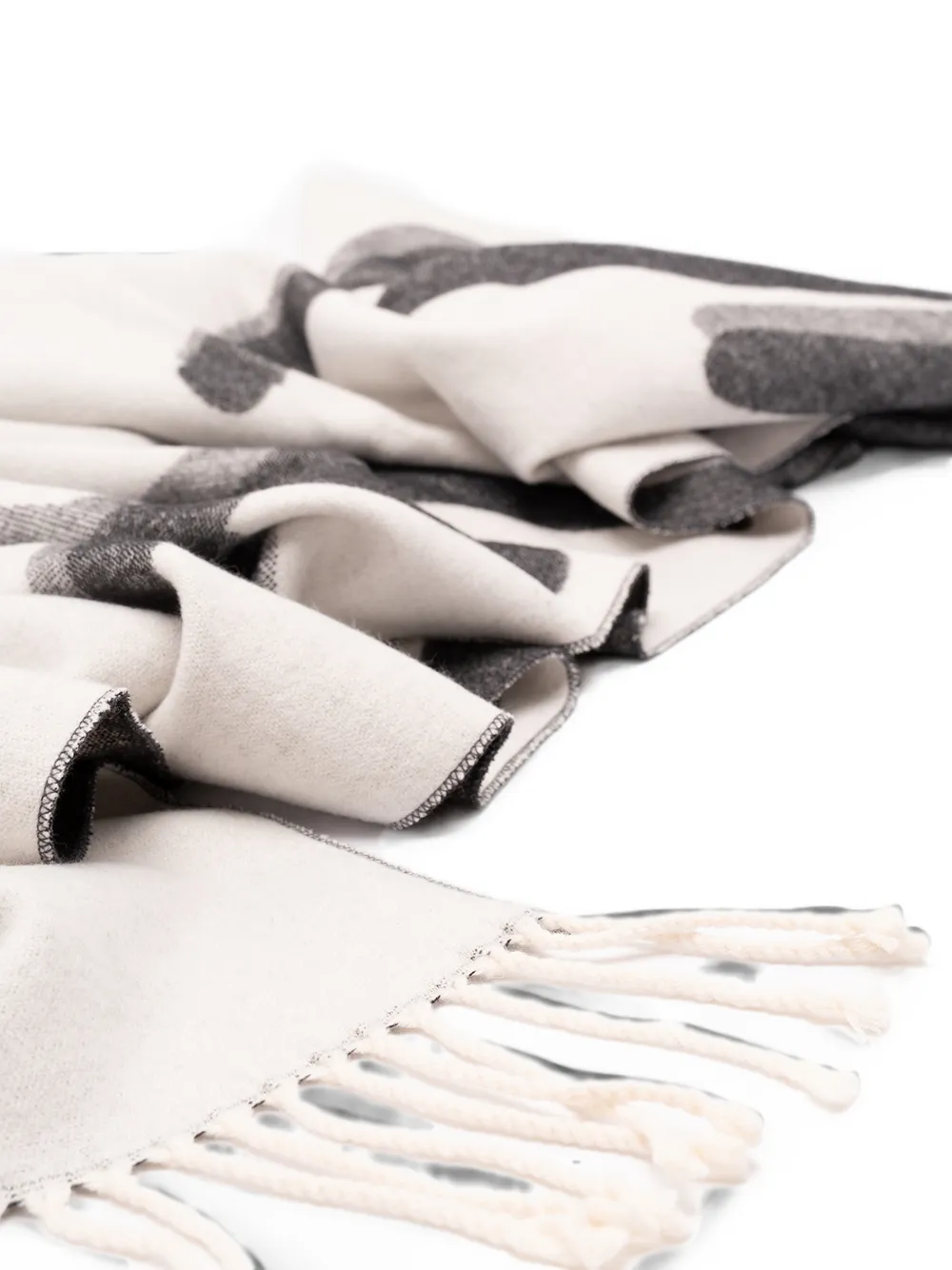 TWINSET Sjaal met logo-intarsia Zwart
