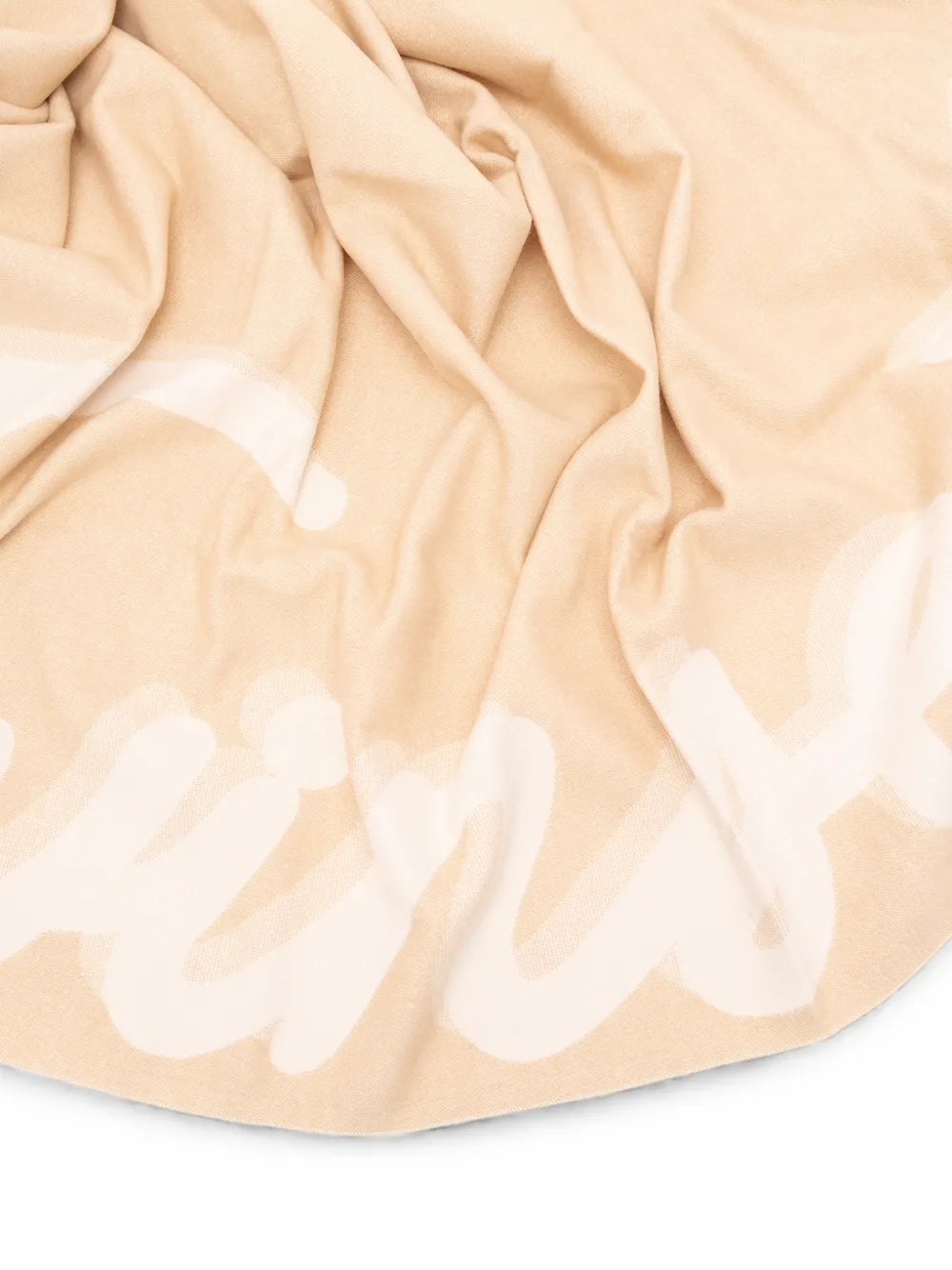 TWINSET Sjaal met logo-intarsia Beige