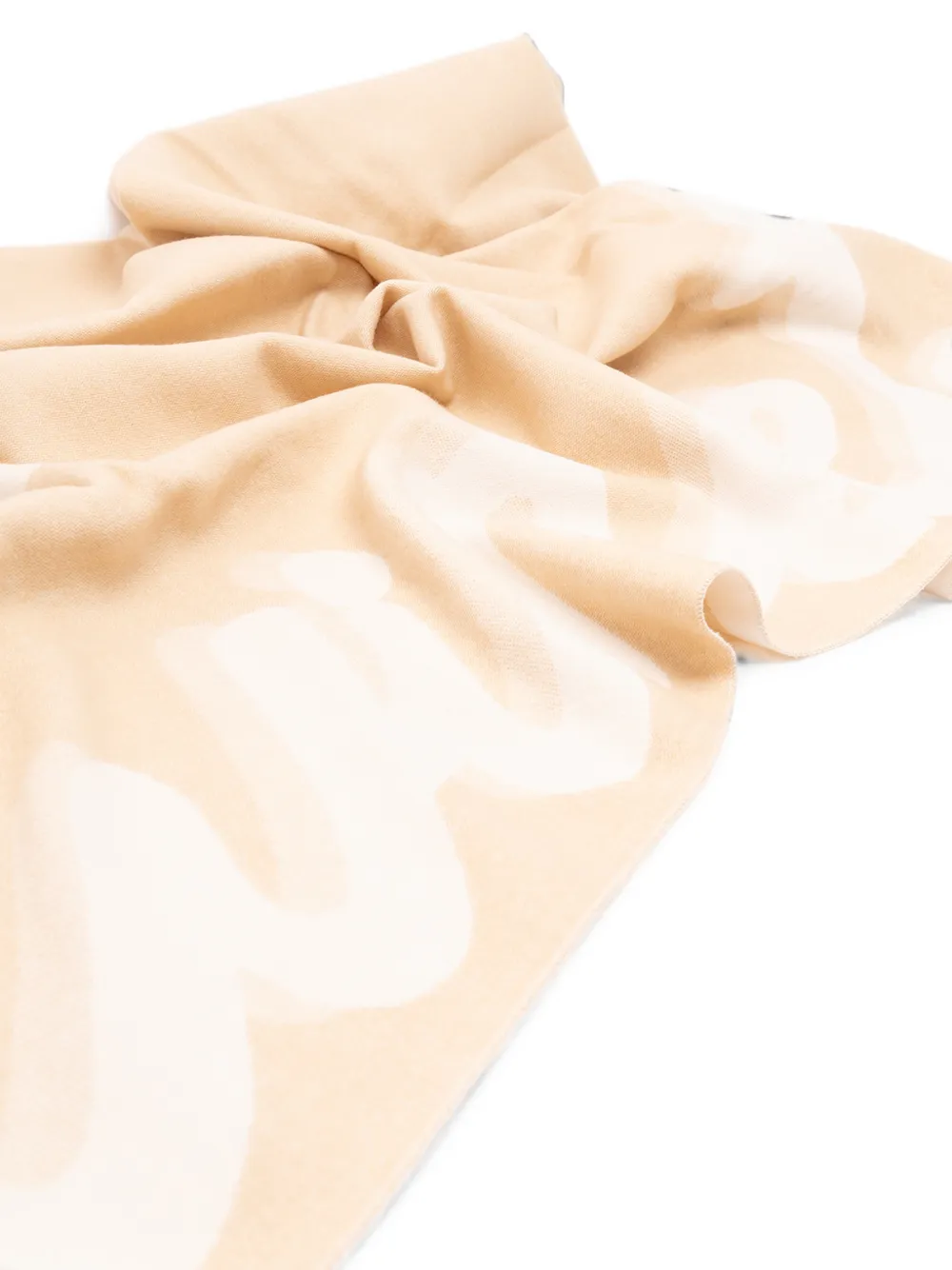 TWINSET Sjaal met logo-intarsia Beige