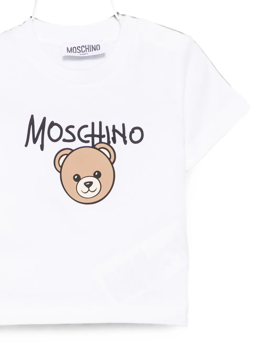 Moschino Kids T-shirt met logoprint Wit