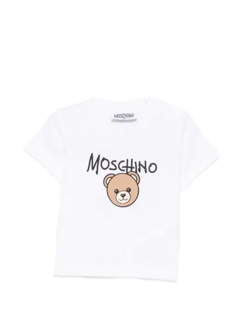 Moschino Kids Teddy Bear logo-print T-shirt