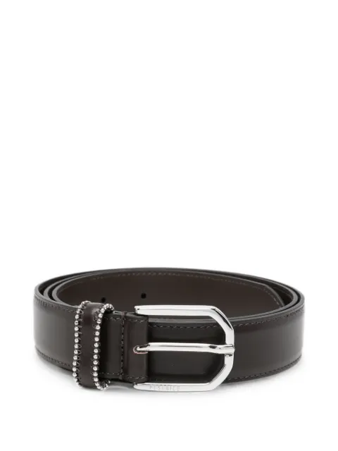 Peserico bead-embellished leather belt