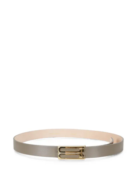 Victoria Beckham logo-plaque leather belt