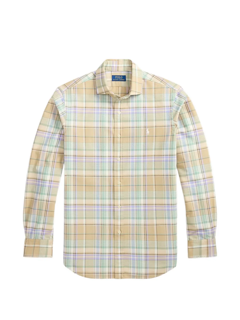 Polo Ralph Lauren plaid-check embroidered-logo shirt - Toni neutri