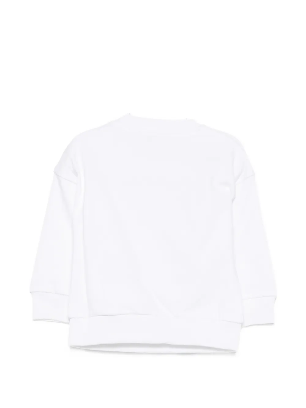 Moschino Kids Sweater met logoprint Wit