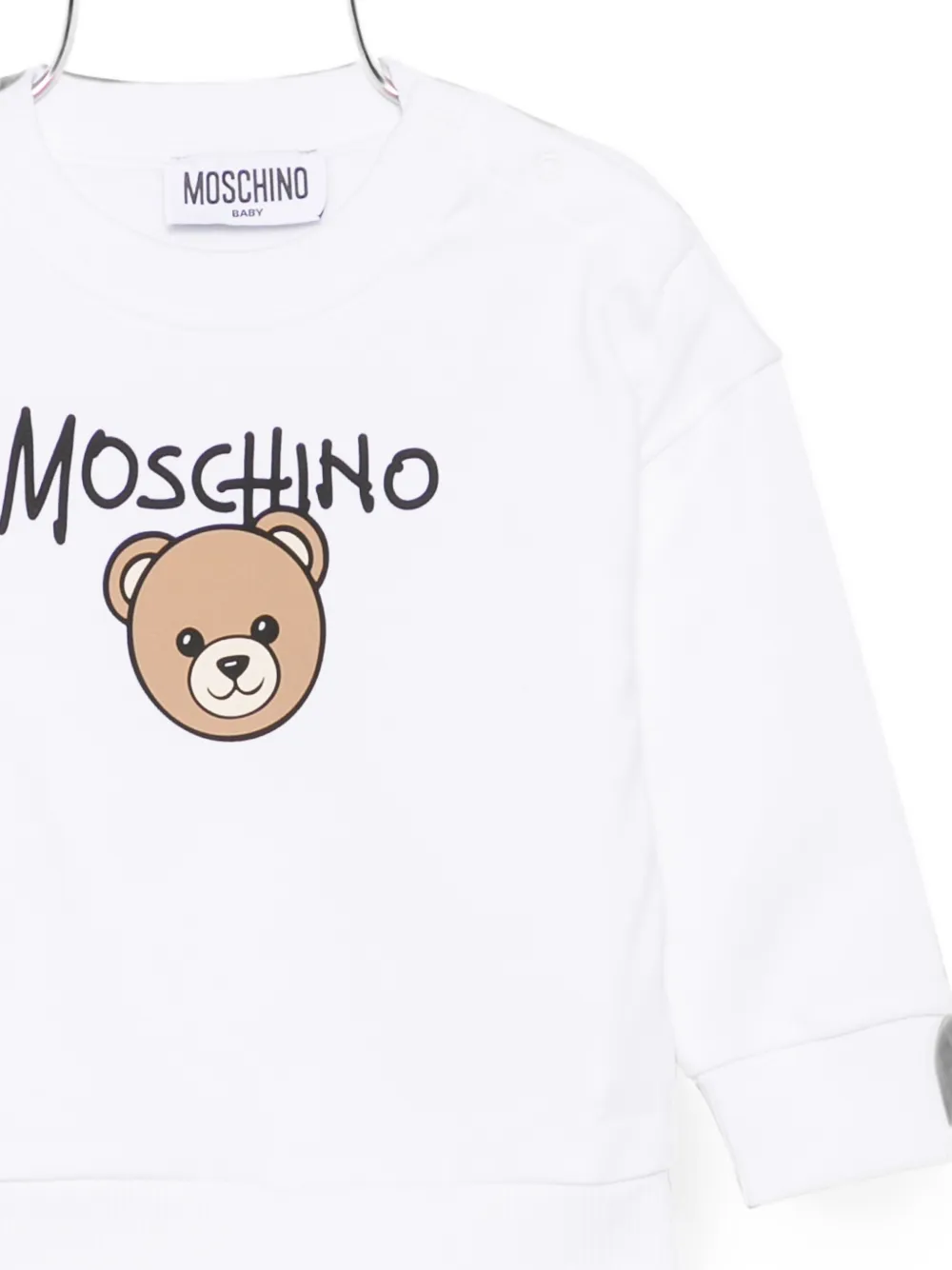 Moschino Kids Sweater met logoprint Wit
