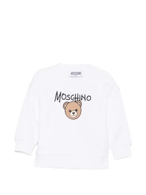 Moschino Kids Teddy Bear logo-print sweatshirt