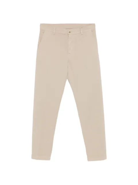 Canali twill slim-fit trousers