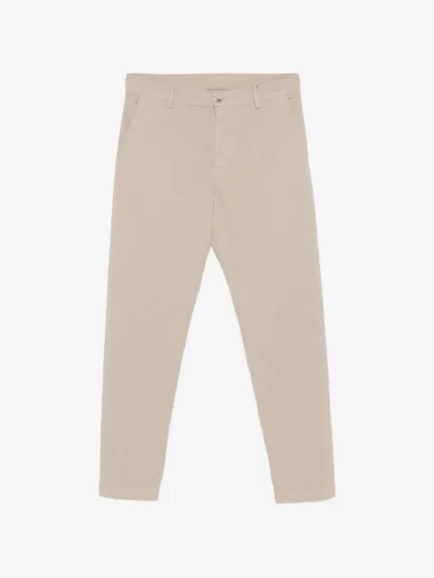 Canali twill slim-fit trousers