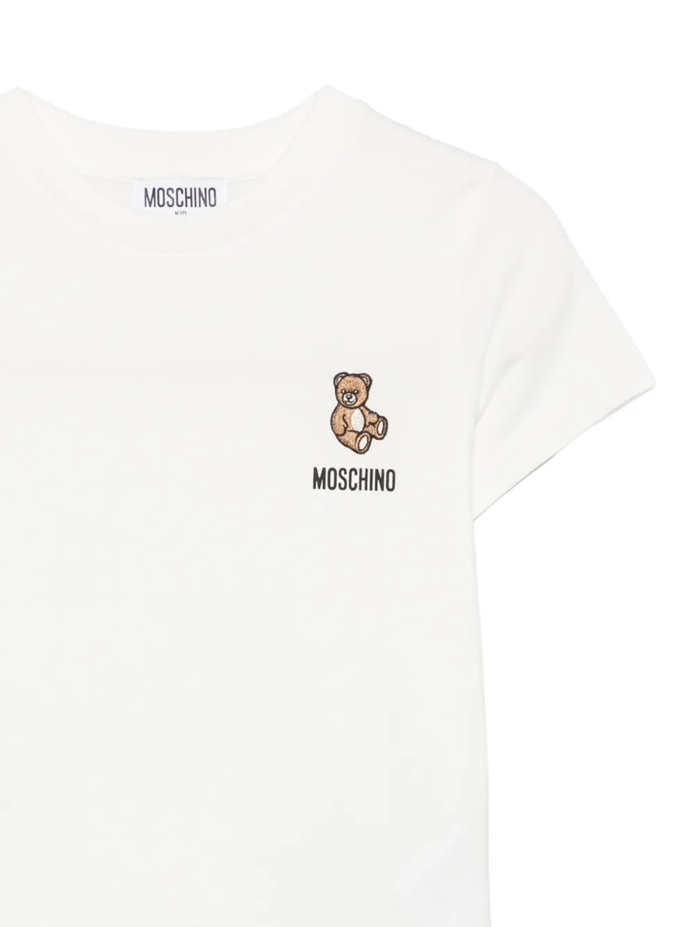 Moschino Kids T-shirt met teddybeerprint Wit