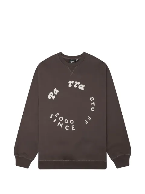 BY PARRA Gasoline logo-print crew-neck sweatshirt 