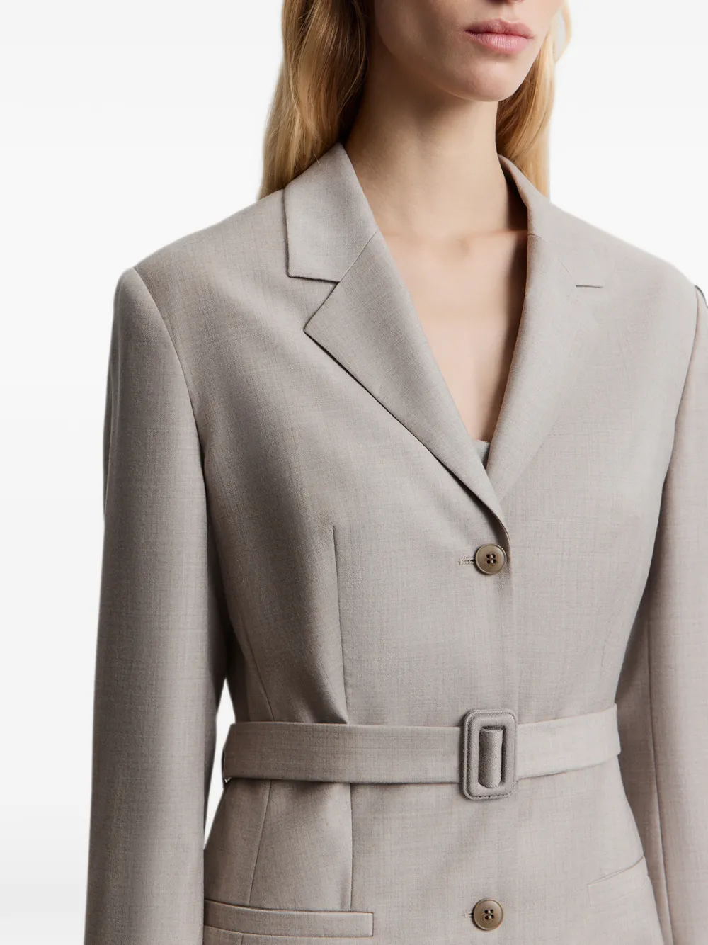 12 STOREEZ Wollen blazer Beige