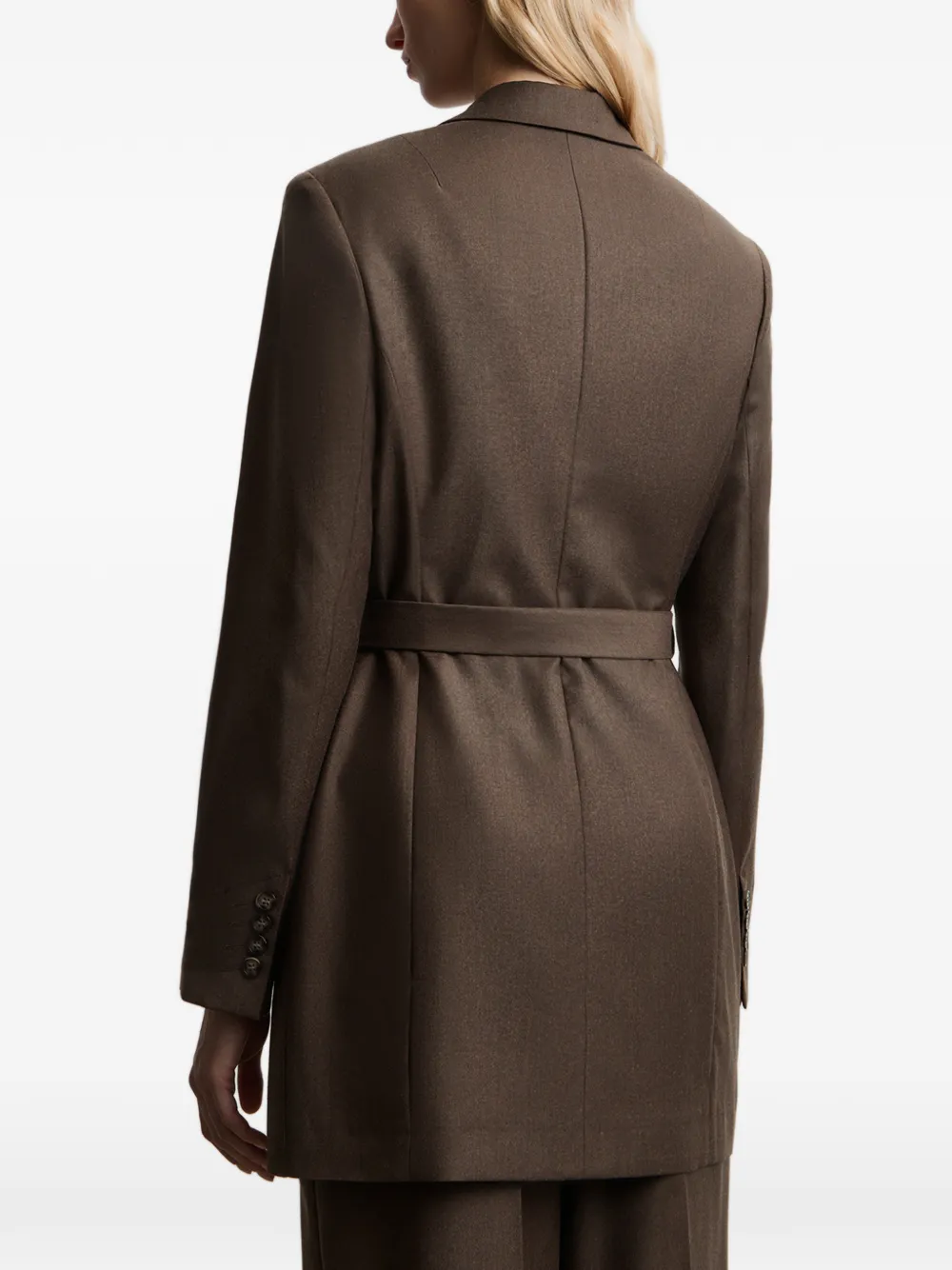 12 STOREEZ Wollen blazer Bruin