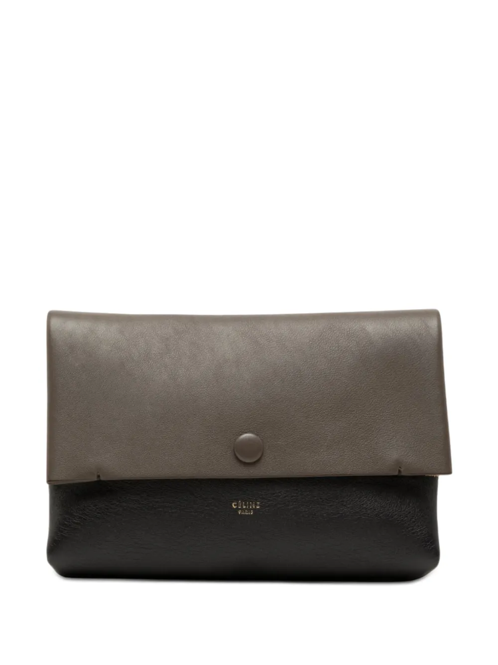 Celine Pre-Owned 2013-2026 zweifarbige All Soft Clutch - Braun