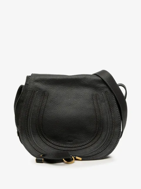 Chloé Pre-Owned sac à bandoulière Marcie Saddle en cuir de veau grainé (2015)