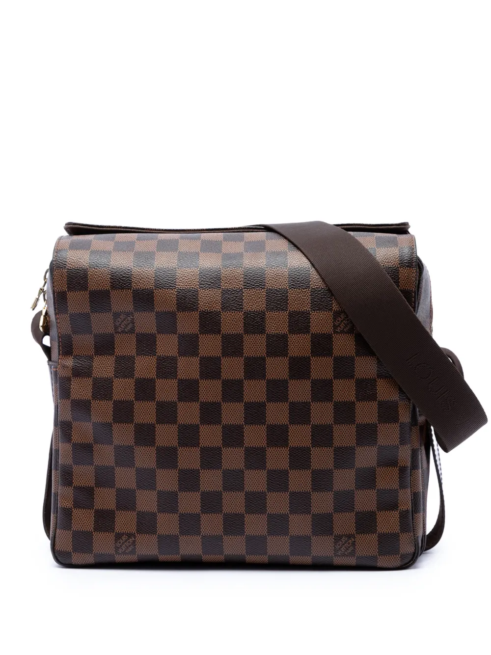 Louis Vuitton Pre-Owned Borsa a tracolla Naviglio in tela Damier Ebène 2011 - Marrone