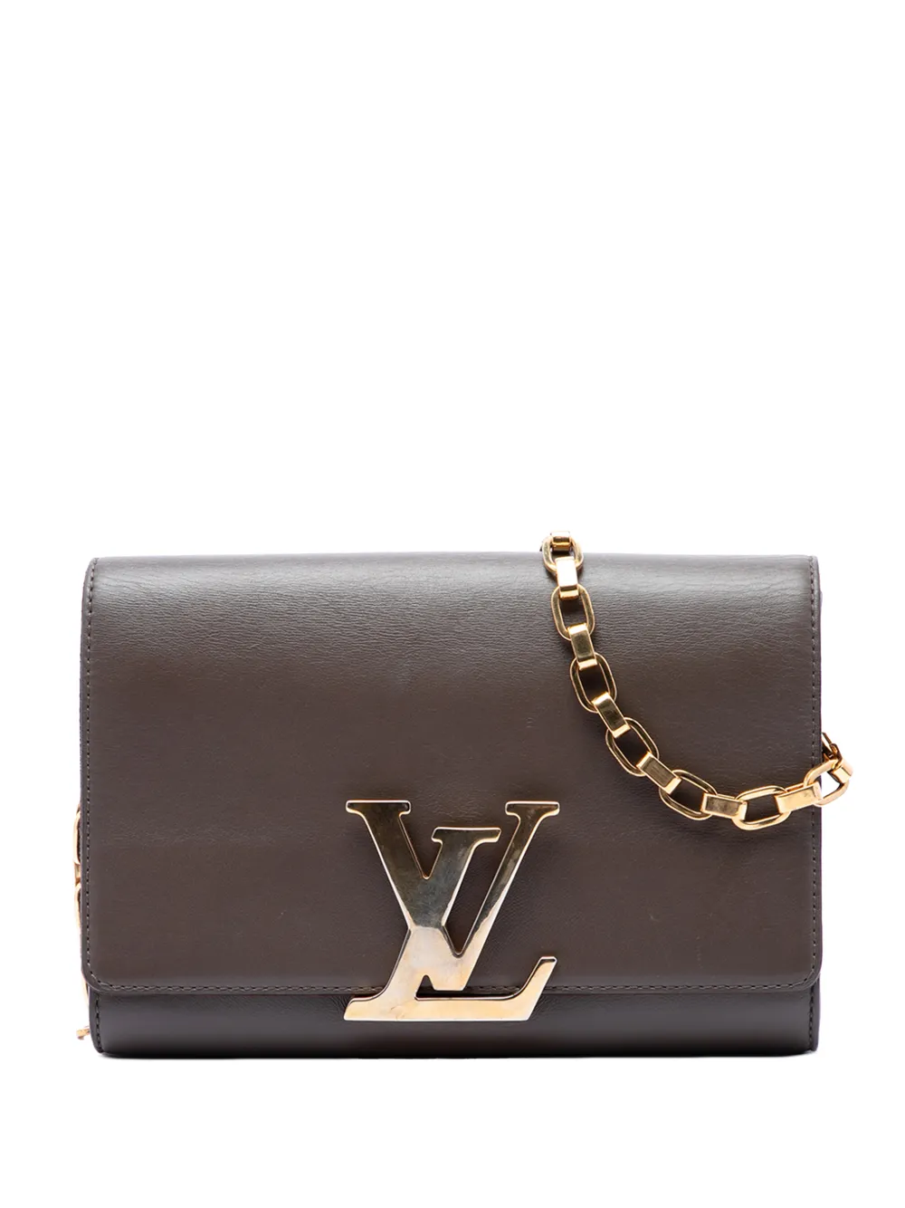 Louis Vuitton Pre-Owned Borsa a spalla Louise Chain MM in pelle 2013 - Grigio