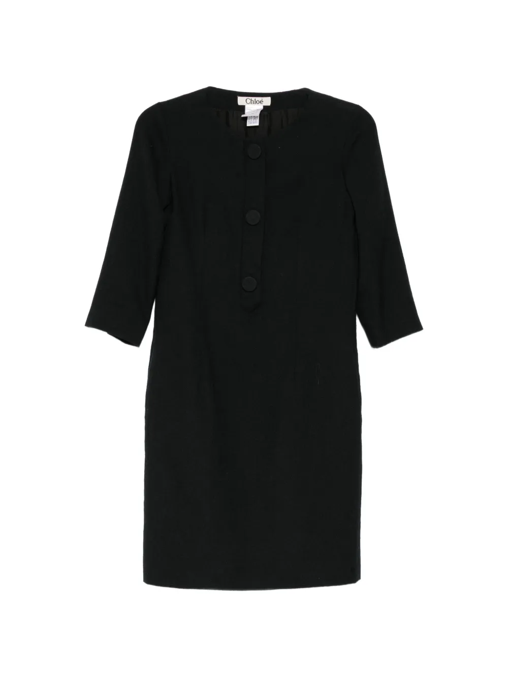 Chloé Pre-Owned buttoned mini dress - Nero