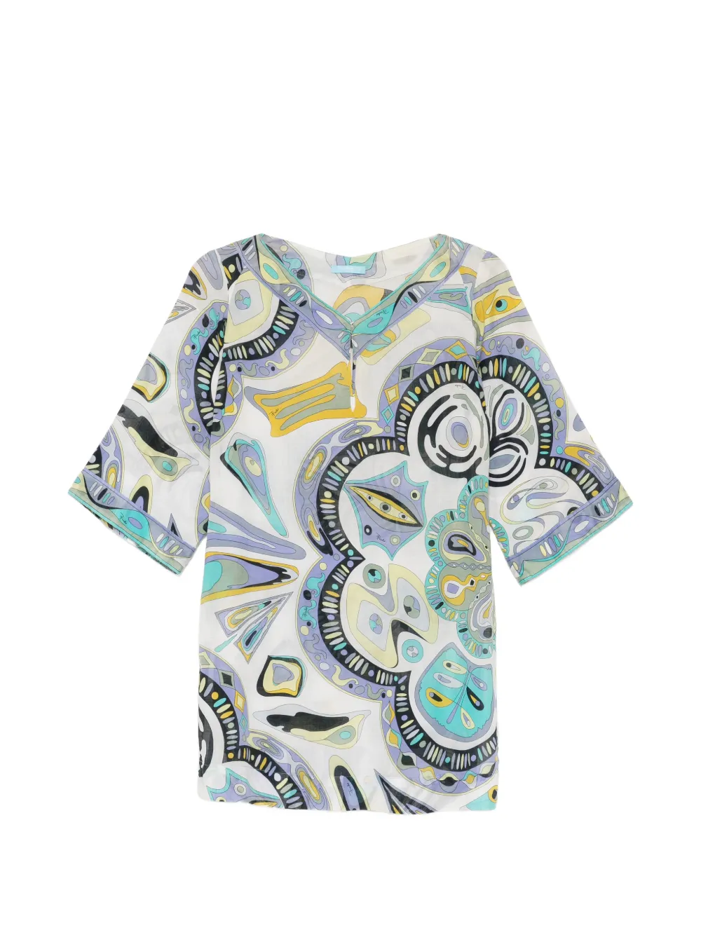 PUCCI Pre-Owned abstract-print mini dress - Toni neutri