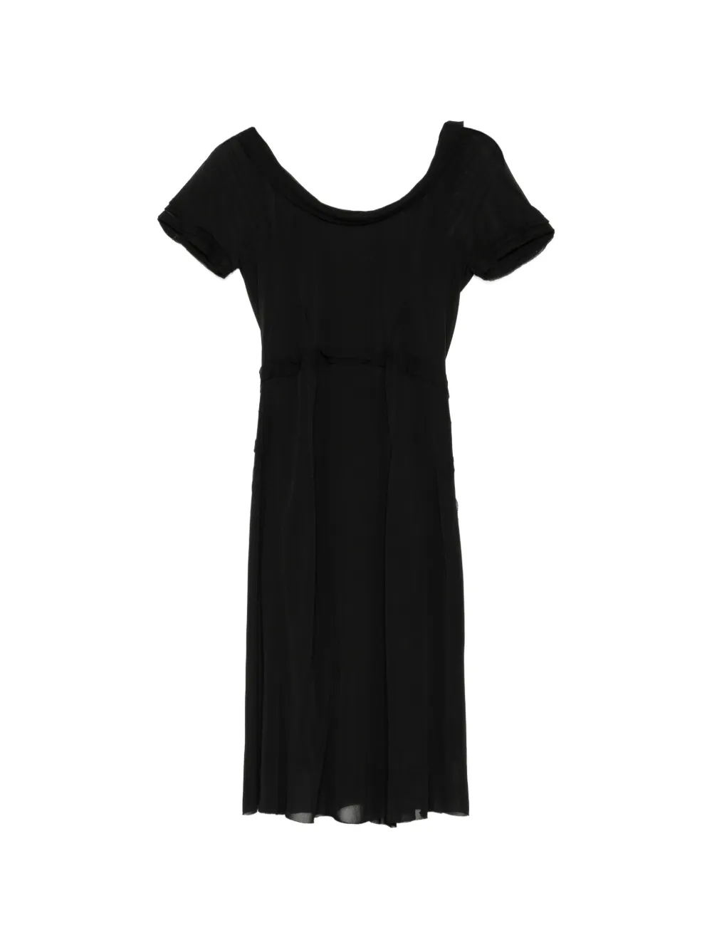 Marc Jacobs Vintage robe mi-longue à design plissé - Noir